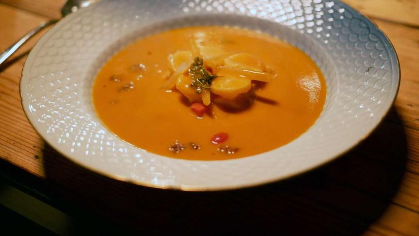 Tomatsuppe ved Essens Gaarden 