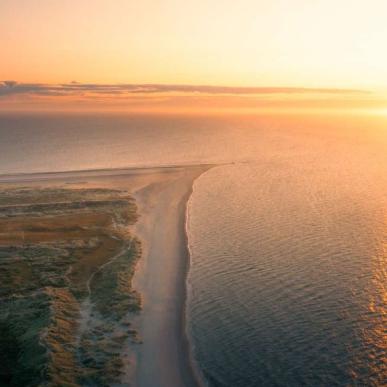 Grenen til solnedgang